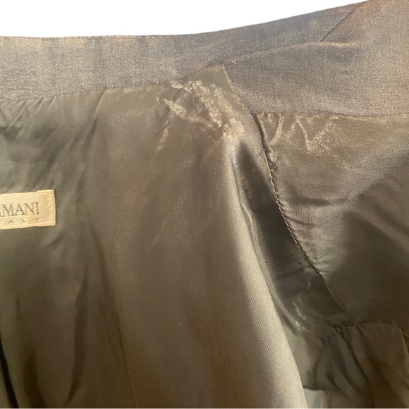 Emporio Armani Blazer Shiny Black Colour 
Size 48 Italian (Sz 12 USA) - Picture 8 of 12